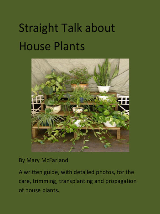 Upplýsingar um Straight Talk about House Plants eftir Mary McFarland - Til útláns